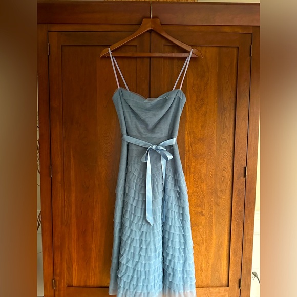 BCBGMaxAzria Dresses & Skirts - BCBG MaxAzria Y2K 2005 Tiered Blue Dress XS